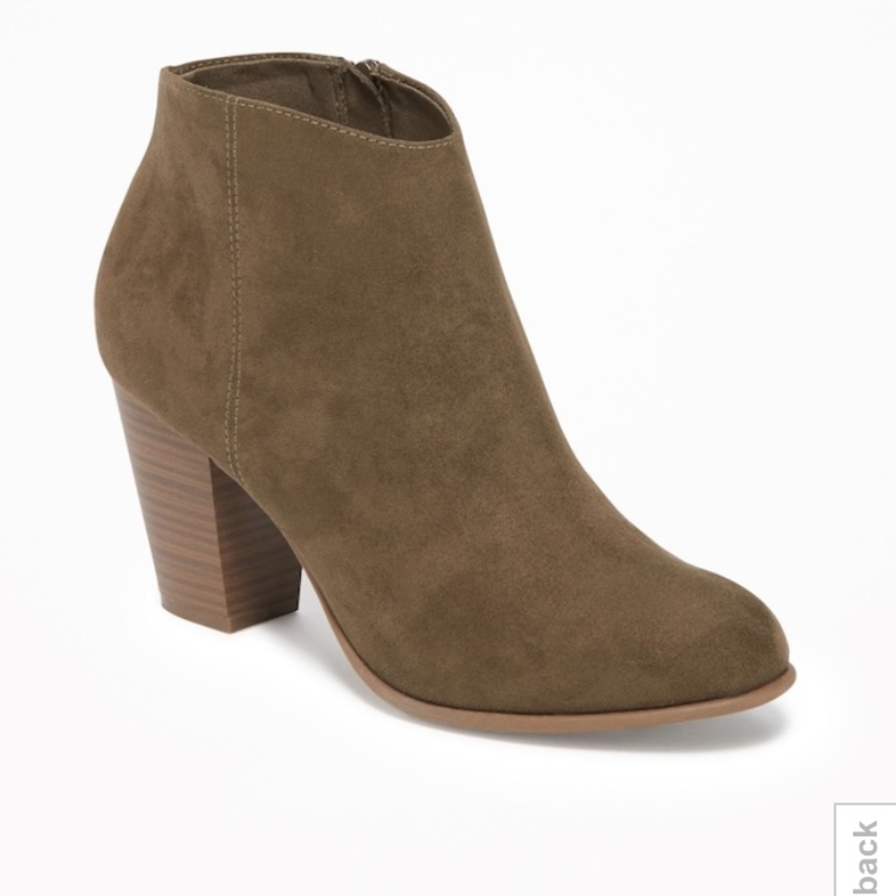 Olive Green Booties